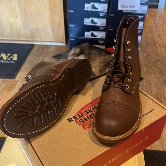 Red Wing Iron Ranger. 6 inch boot in Amber Harness Leather. Made in the USA - Picture 3 of 3